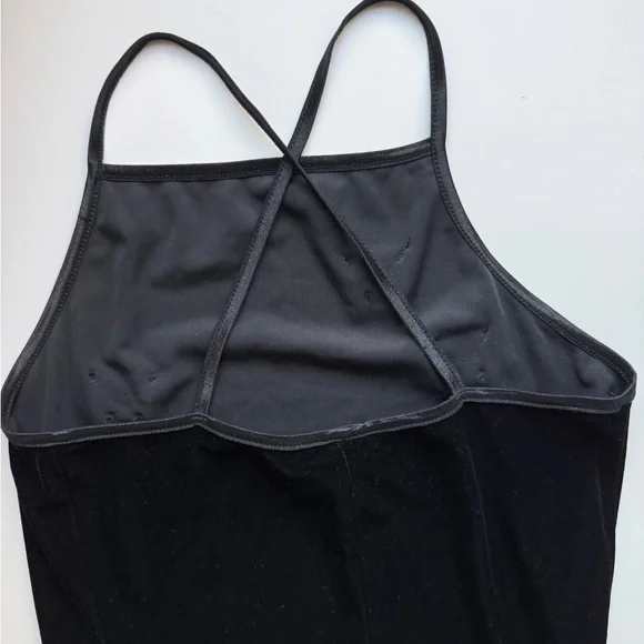 City Triangles Y2K 90s Black Velvet Maxi Dress Butterfly Beaded Side Slit - Picture 4 of 12